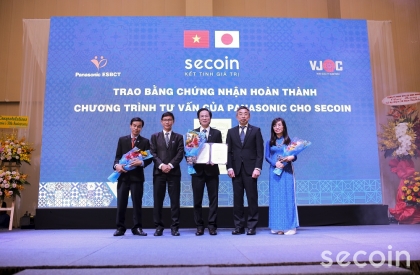 Secoin vinh dự đón nhận Chứng chỉ Panasonic